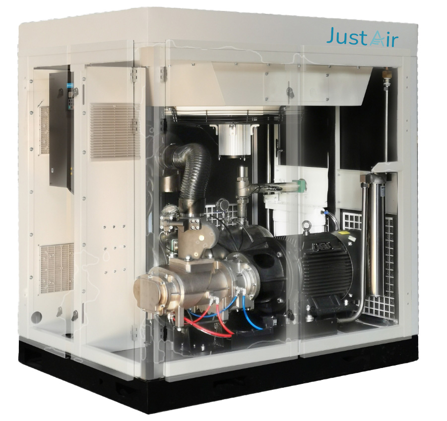 Water-geïnjecteerde olievrije compressor voor ISO 8573-1 Klasse 0 perslucht in industriële toepassingen