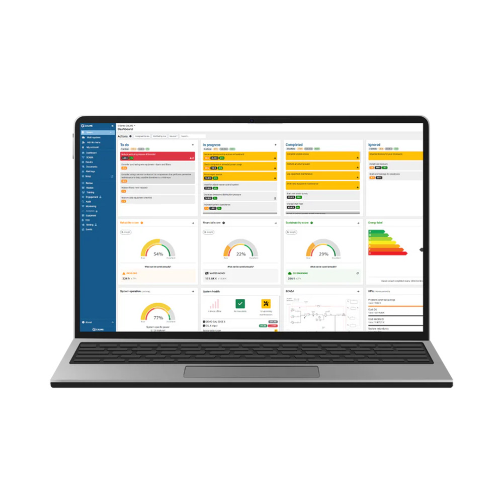 JustAir remote monitoring systeem voor realtime controle en optimalisatie van industriële persluchtinstallaties